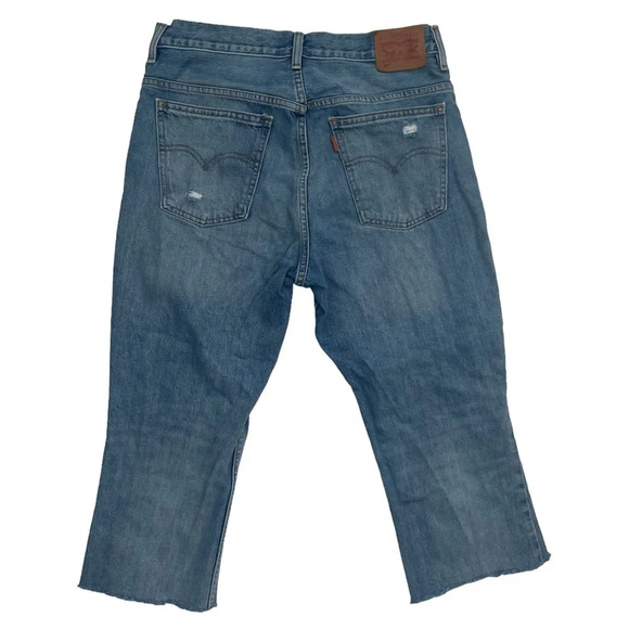 LEVI’S ORANGE TAG COTTON DISTRESSED JEANS SIZE 30 - Picture 3 of 7